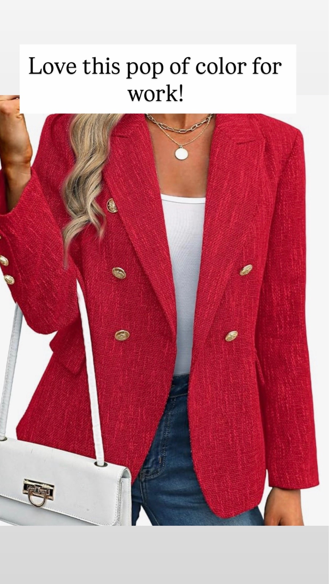 Pretty double breasted blazer

#LTKootd