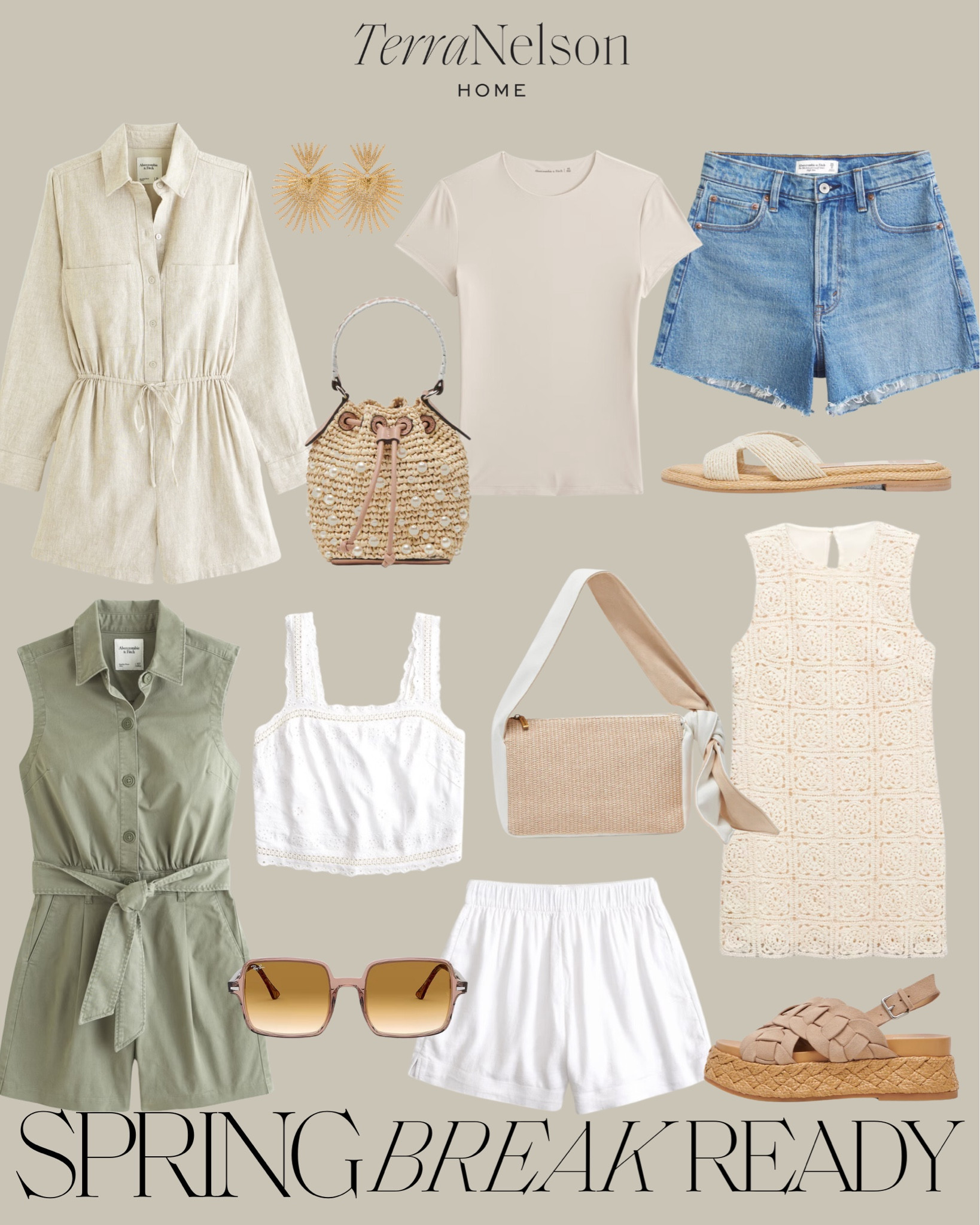 Spring Break Outfits / Resort Outfits / Beach Outfits / Resort Wear / Linen Outfits / Linen Shirts / Linen Pants / Raffia Sandals / Raffia Tote / Beach Sandals / Neutral Sunglasses / Beach Hats / Beach Totes / Vacation Outfits / Spring Denim / Abercrombie / Revolve / Dolce Vita / JCrew / 

#LTKU #LTKtravel #LTKstyletip