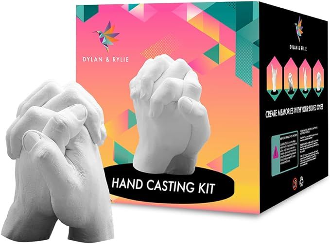 Hand Casting Kit Couples - Plaster Hand Mold Casting Kit, DIY Kits for Adults and Kids, Wedding G... | Amazon (US)