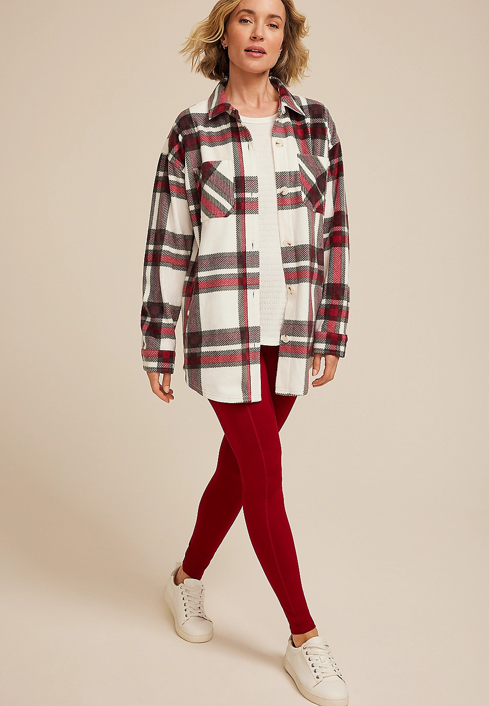 Wilder Fleece Shacket | Maurices