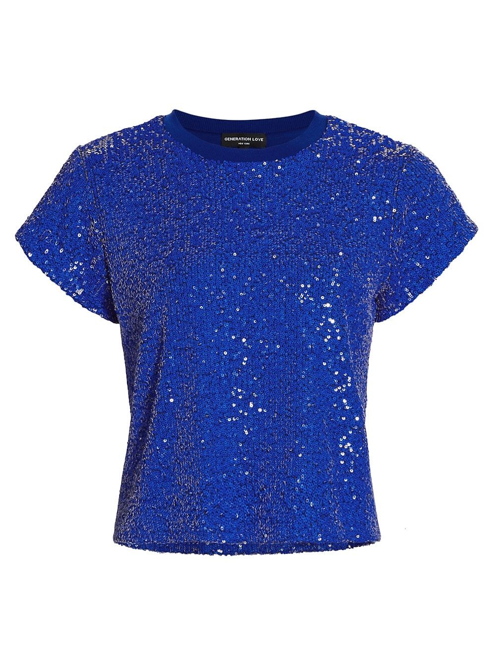 Generation Love Kai Sequin Pullover Tee | Saks Fifth Avenue