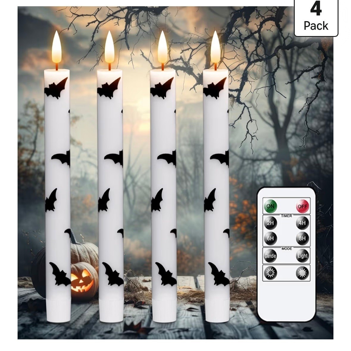 Flameless Bat Taper Candles

#LTKHome #LTKSaleAlert #LTKSeasonal