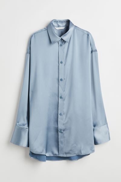 Oversized blouse - Lichtblauw - DAMES | H&M NL | H&M (DE, AT, CH, NL, FI)