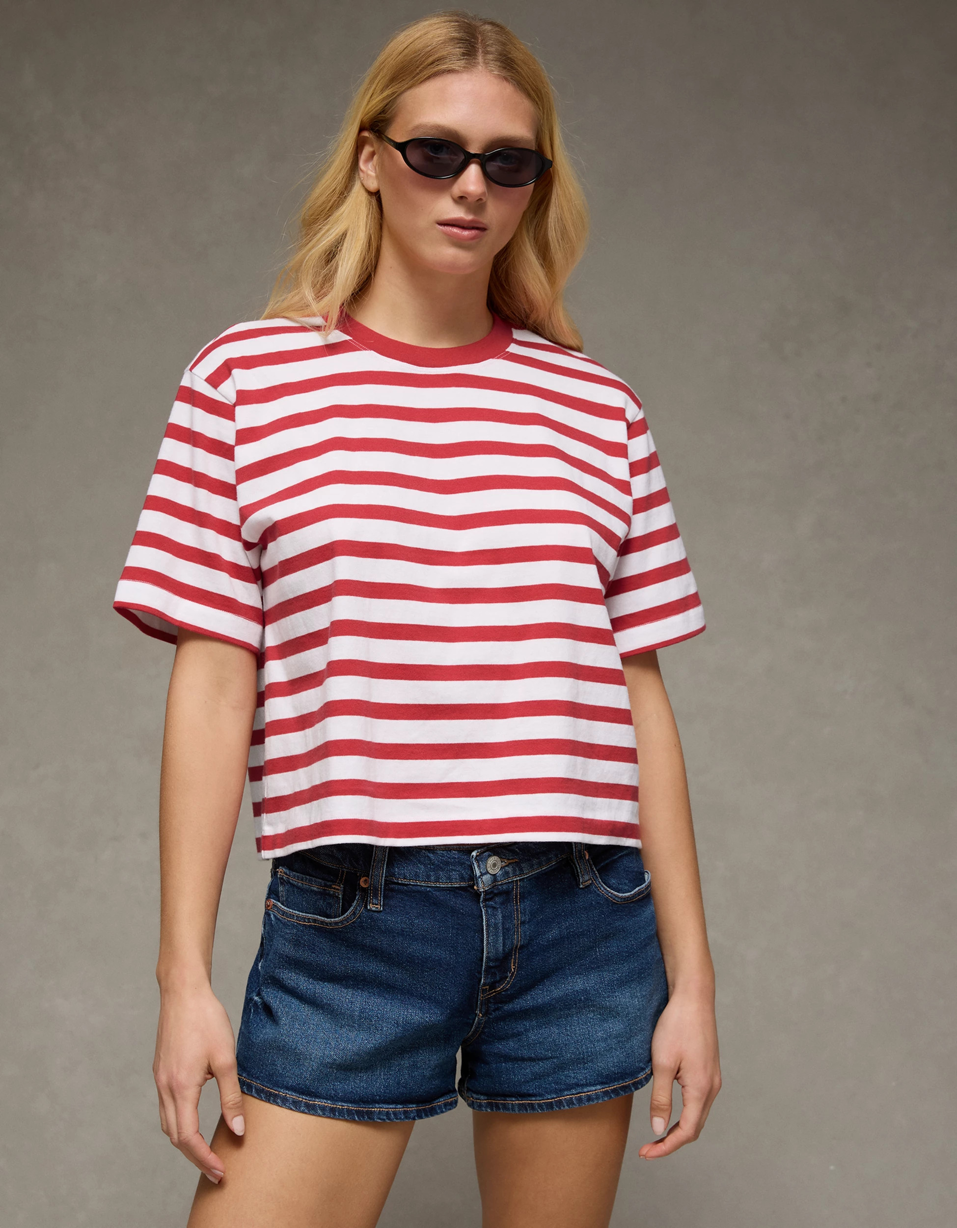 AE Boxy Striped T-Shirt | American Eagle Outfitters (US & CA)