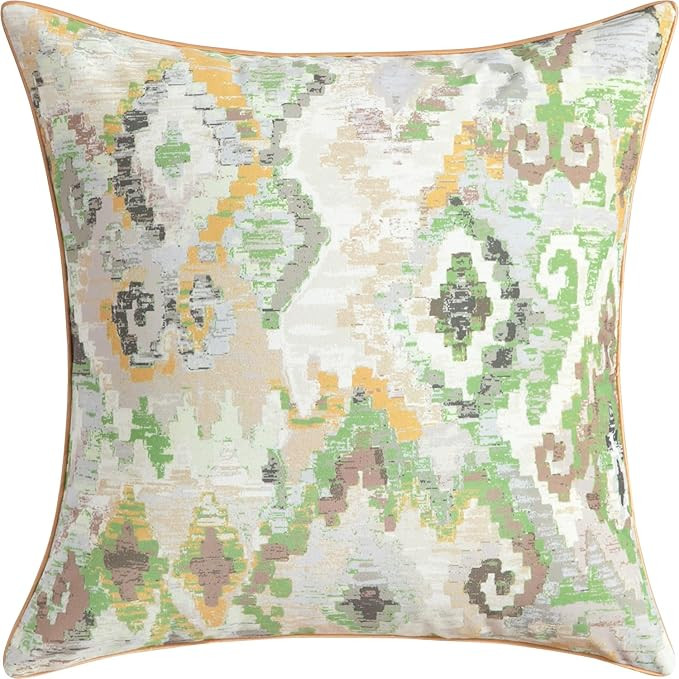 VOGOL Square Short Velvet Throw Pillow Cover, Cozy Soft Fluff Geometric Pattern Throw Pillow Cove... | Amazon (US)