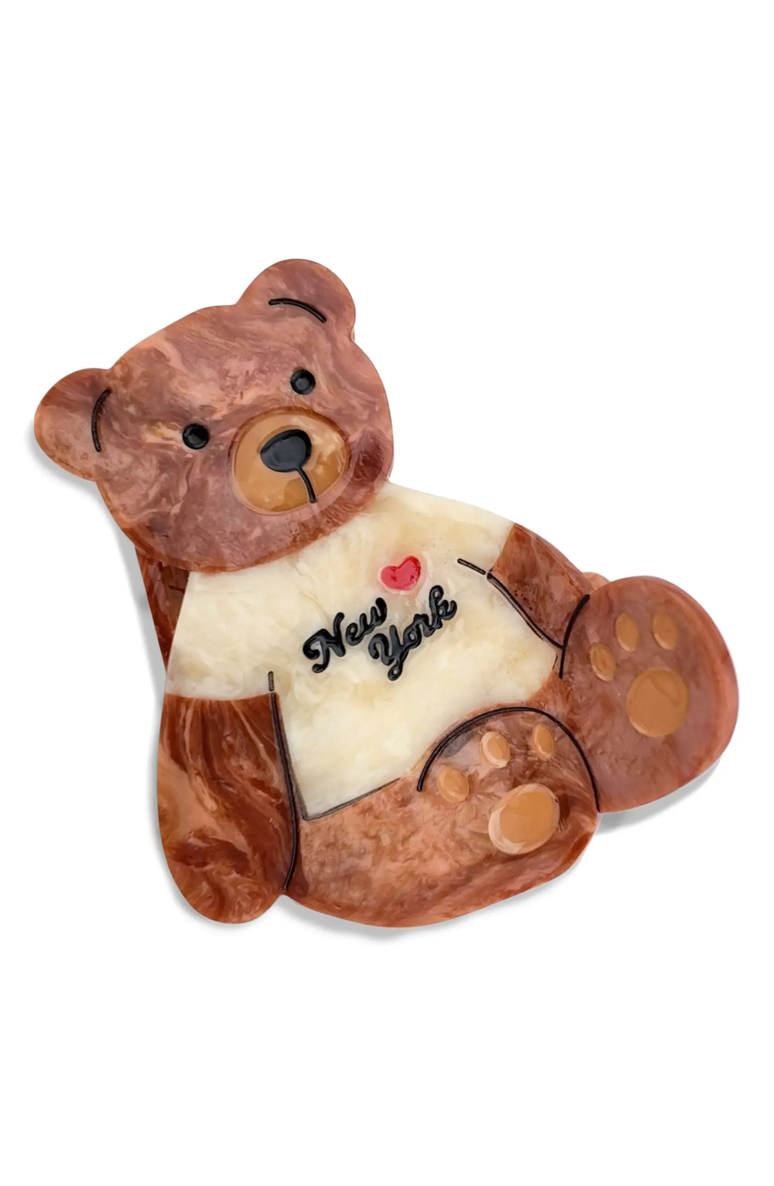 New York Teddy Bear Hair Claw Clip | Nordstrom