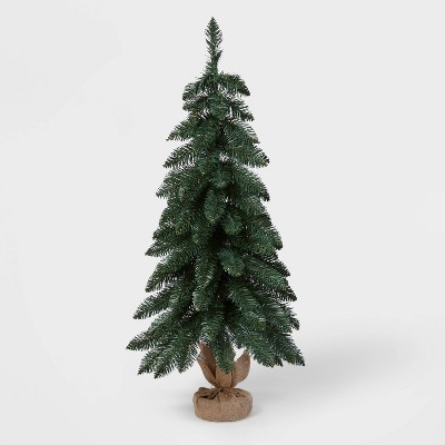 3' Unlit Downswept Alberta Spruce Mini Artificial Christmas Tree with Burlap Base - Wondershop™ | Target