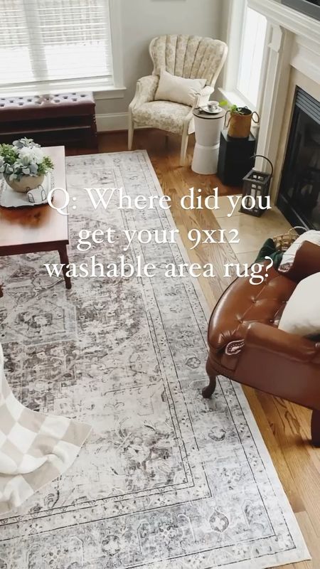 Q: Where did you get your washable area rug? 
 
I’m happy to answer this one because I get this question a lot! 

A: I got it on Amazon and I love it! It’s soft, and is holding up great! 

🚨 As a bonus… today this washable 9x12 area rug is for sale on Amazon! It’s 10% off + there is a $30 off coupon! 🚨 

#LTKSeasonal #LTKsalealert #LTKhome