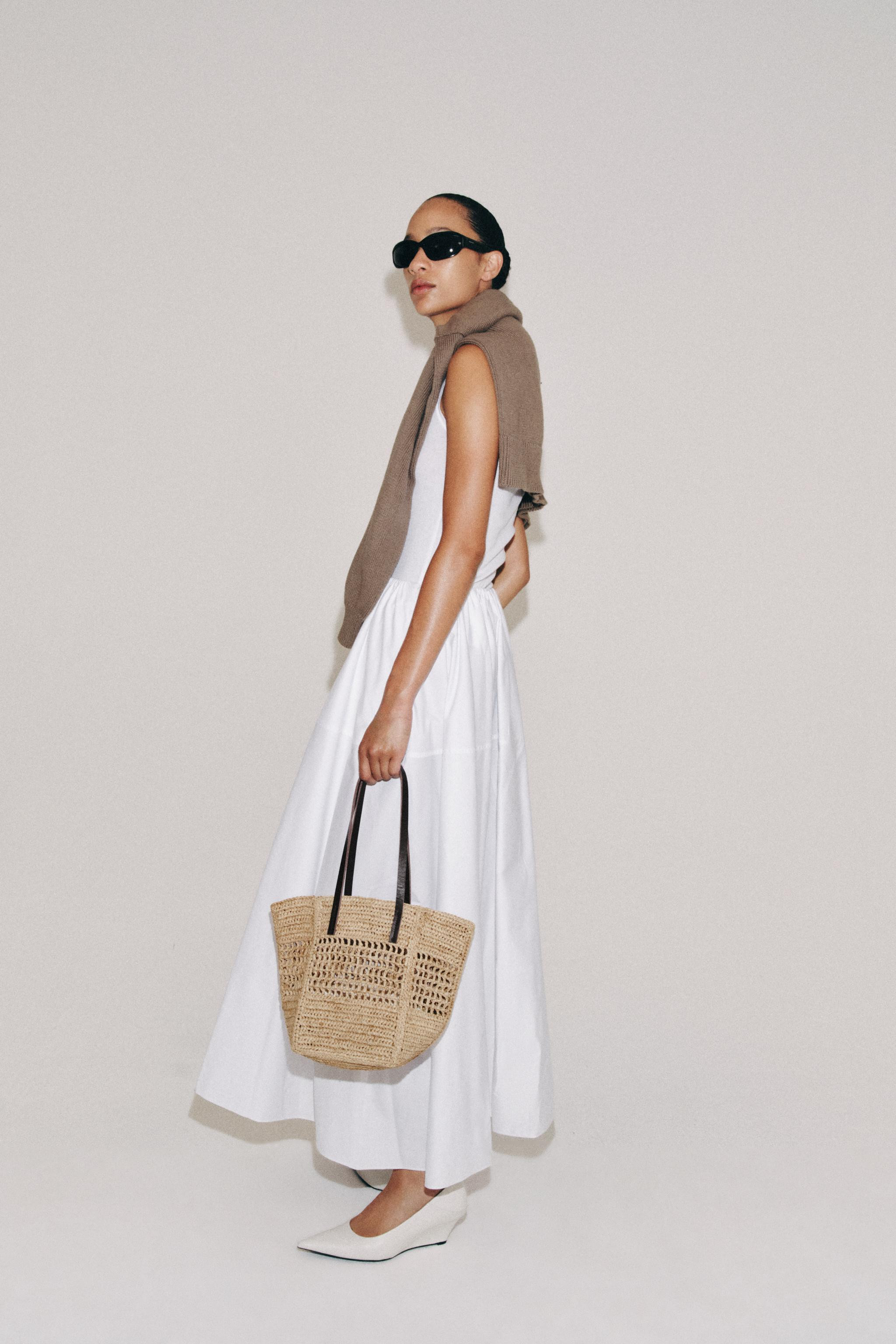 RAFFIA MINI SHOPPER BAG | Zara US