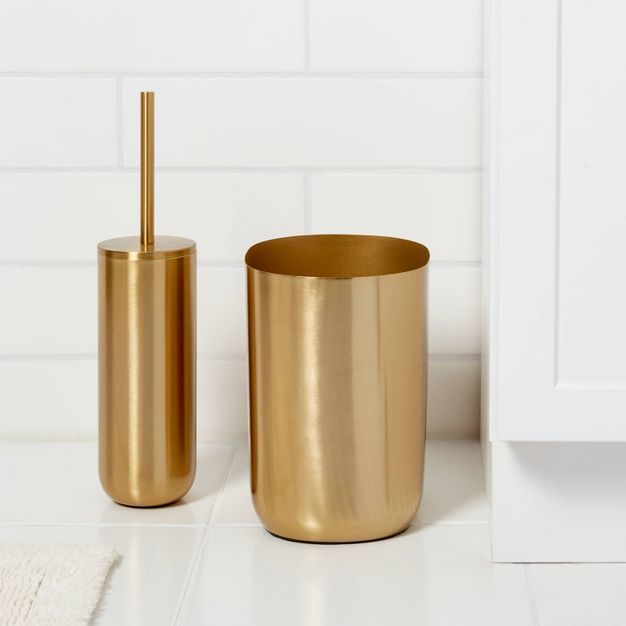 Brushed Brass Waste Can Gold - Threshold™ | Target