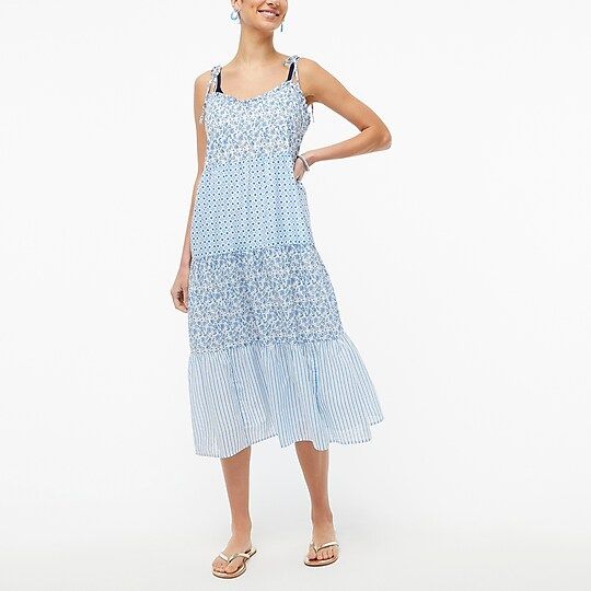 Ruffle tiered maxi cover-up dress | J.Crew Factory