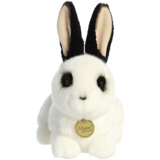 Miyoni by Aurora Black & White Rex Rabbit Plush, 10 in | CVS Health