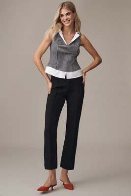 The Poppy Kick-Flare Pull-On Pants by Maeve | Anthropologie (US)