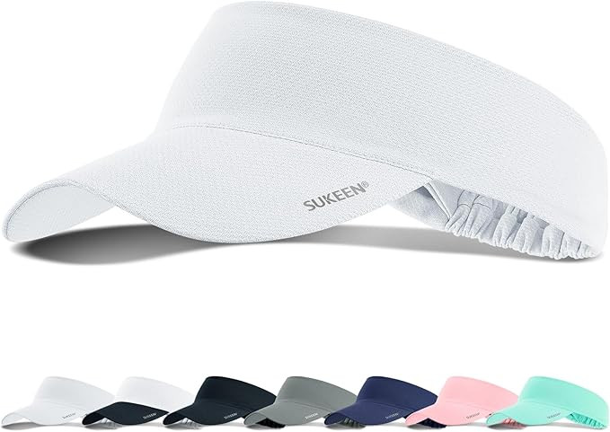 Sukeen Cooling Stretchy Visor Free Size Cool Hat with UV Protection Brim Peak Vizor for Golf, Ten... | Amazon (US)