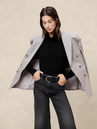 Soft Luxe Turtleneck Top | Banana Republic Factory