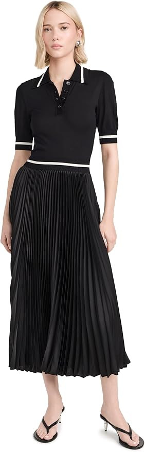 Shoshanna Women's Loren Pleated Knit Dress | Amazon (US)