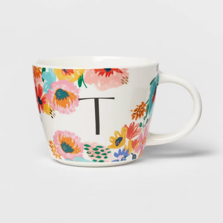 16oz Stoneware Monogram Mug - Opalhouse™ | Target
