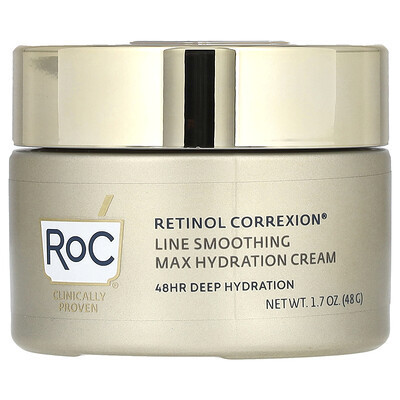 RoC, Retinol Correxion, Line Smoothing Max Hydration Cream, 1.7 oz (48 g) | iHerb