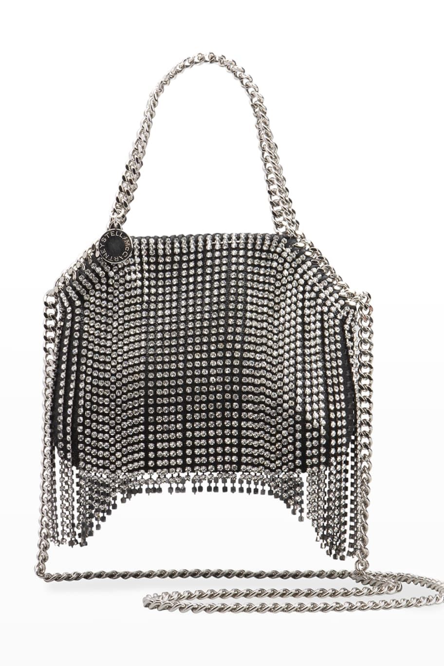 Fringe Crystal Mini Chain Shoulder Bag | Neiman Marcus