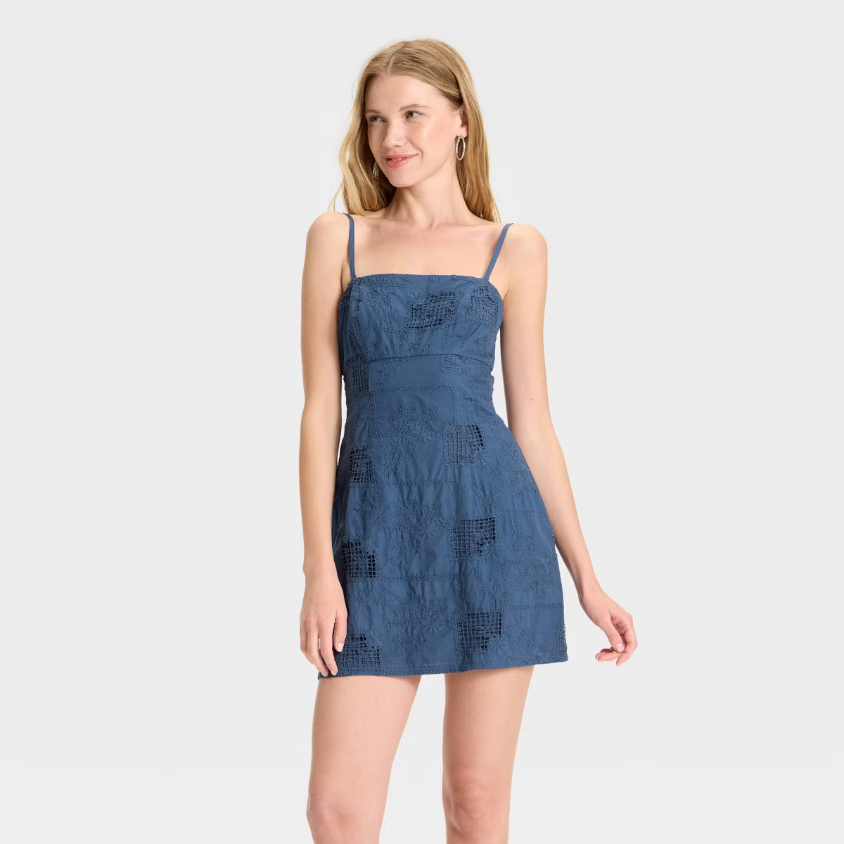 Women's Open Patchwork Mini A-Line Dress - Wild Fable™ | Target