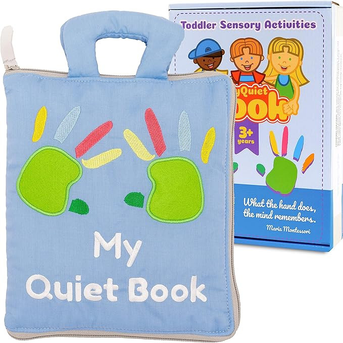 marsebia Montessori Fabric Quiet Book for Toddlers - Busy Book with Touch, Feel and Learn Activit... | Amazon (US)