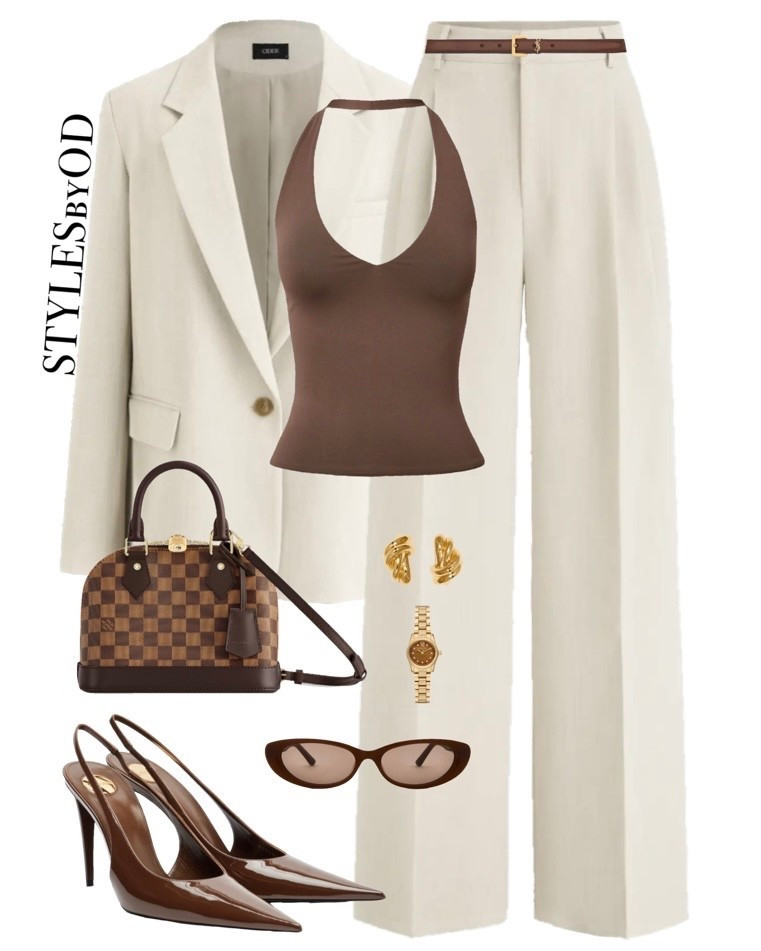 Neutral Corporate Chic ☕️✨

There is nothing more sophisticated than a crisp cream suit paired with rich chocolate brown accents. This look is the definition of formal chic🤍 It’s powerful, polished, and effortlessly modern 

Style Tip: When wearing monochromatic light tones, use deep espresso or chocolate accessories to add dimension and keep the look grounded🤎

#OldMoneyStyle #CorporateStyle #FormalChic #OfficeWear and 

#LTKWorkwear #LTKSeasonal #LTKootd