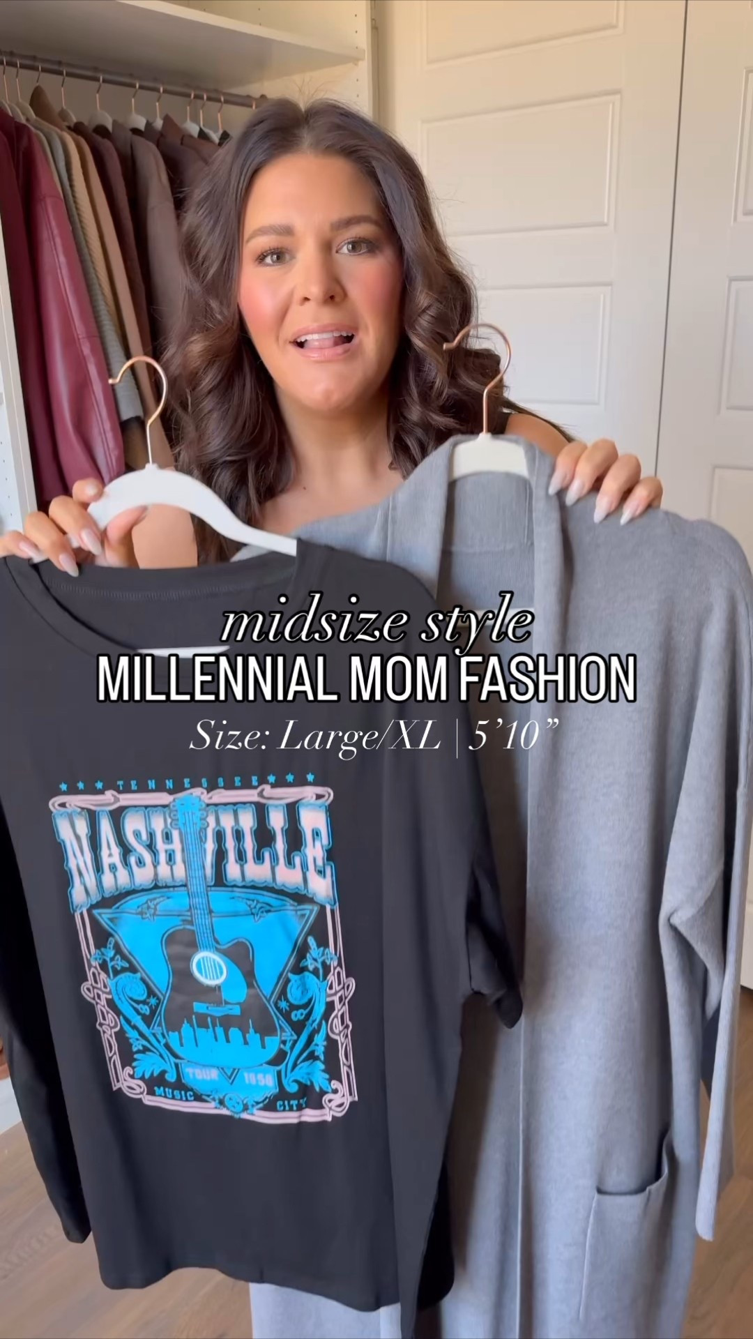 A graphic tee and faux leather leggings are such a fun combo! Especially when paired with this super chic and cozy duster cardigan. The perfect winter outfit! 

Cardigan: Large
Leggings: Large
Tee: XL

millennial fashion, mom style, leggings outfit, Amazon fashion, midsize style, midsize mom style, updating my wardrobe, trendy style, cozy style, school pickup outfit

#midsizefashion #midsizestyle #amazonfinds #amazonfashion #amazonmusthaves #stylereels #fashionreels #casualfashion

#LTKmomlife #LTKootd #LTKgrwm