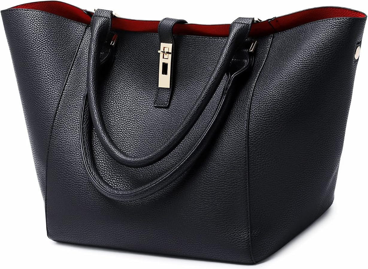 sqlp Large Work Tote Bag for Women Designer Handbags Big Bucket Purses | Amazon (US)