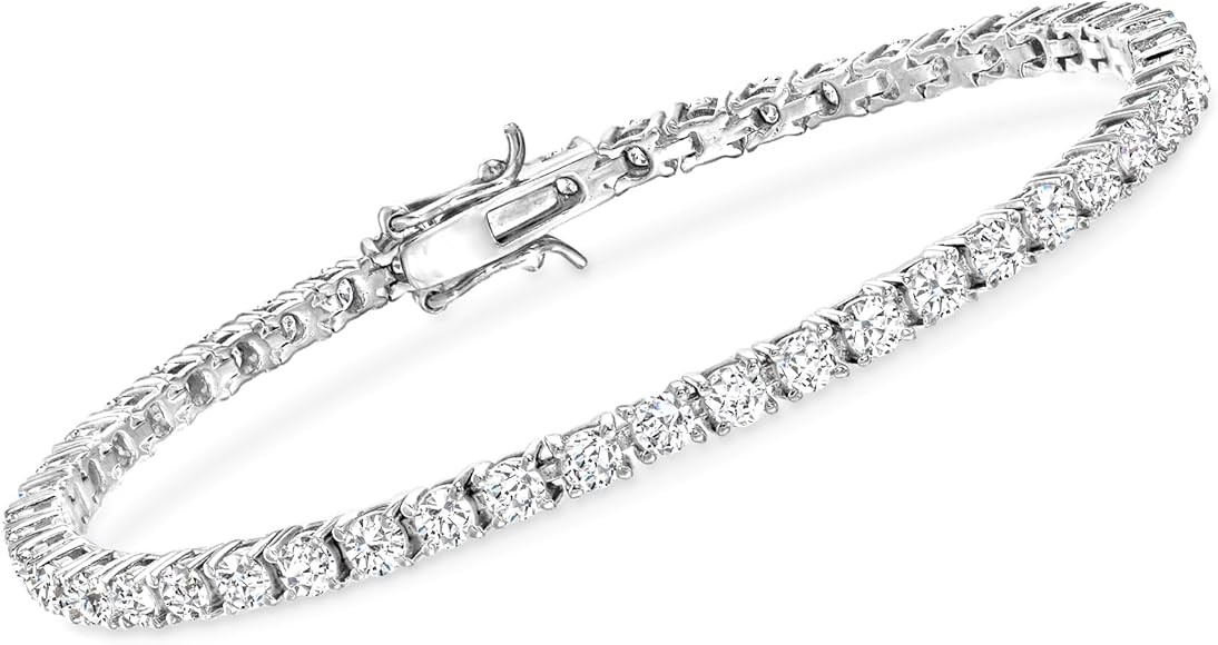 Ross-Simons 5.00 ct. t.w. CZ Tennis Bracelet in Sterling Silver | Amazon (US)