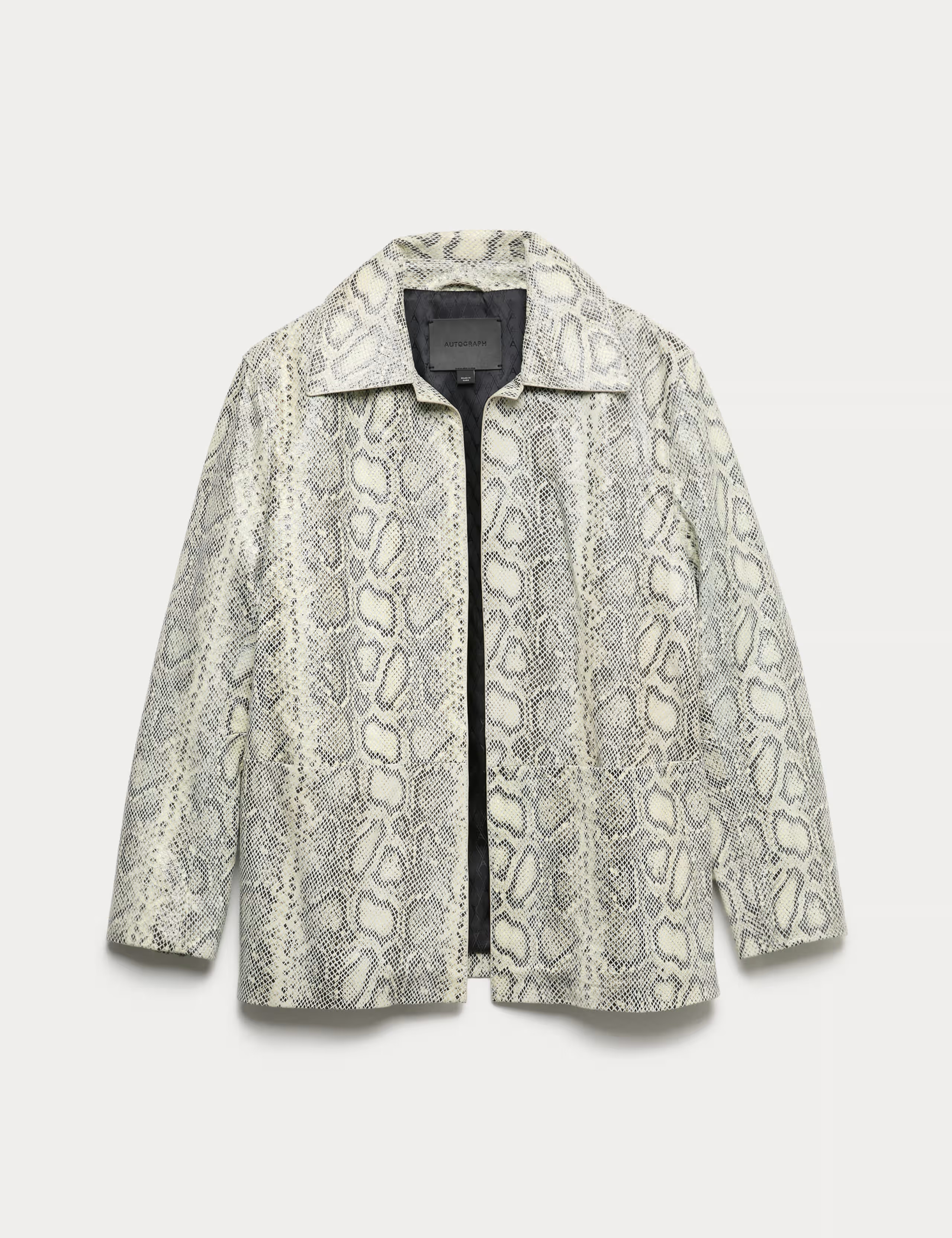 Leather Snakeskin Print Jacket | Marks & Spencer (UK)