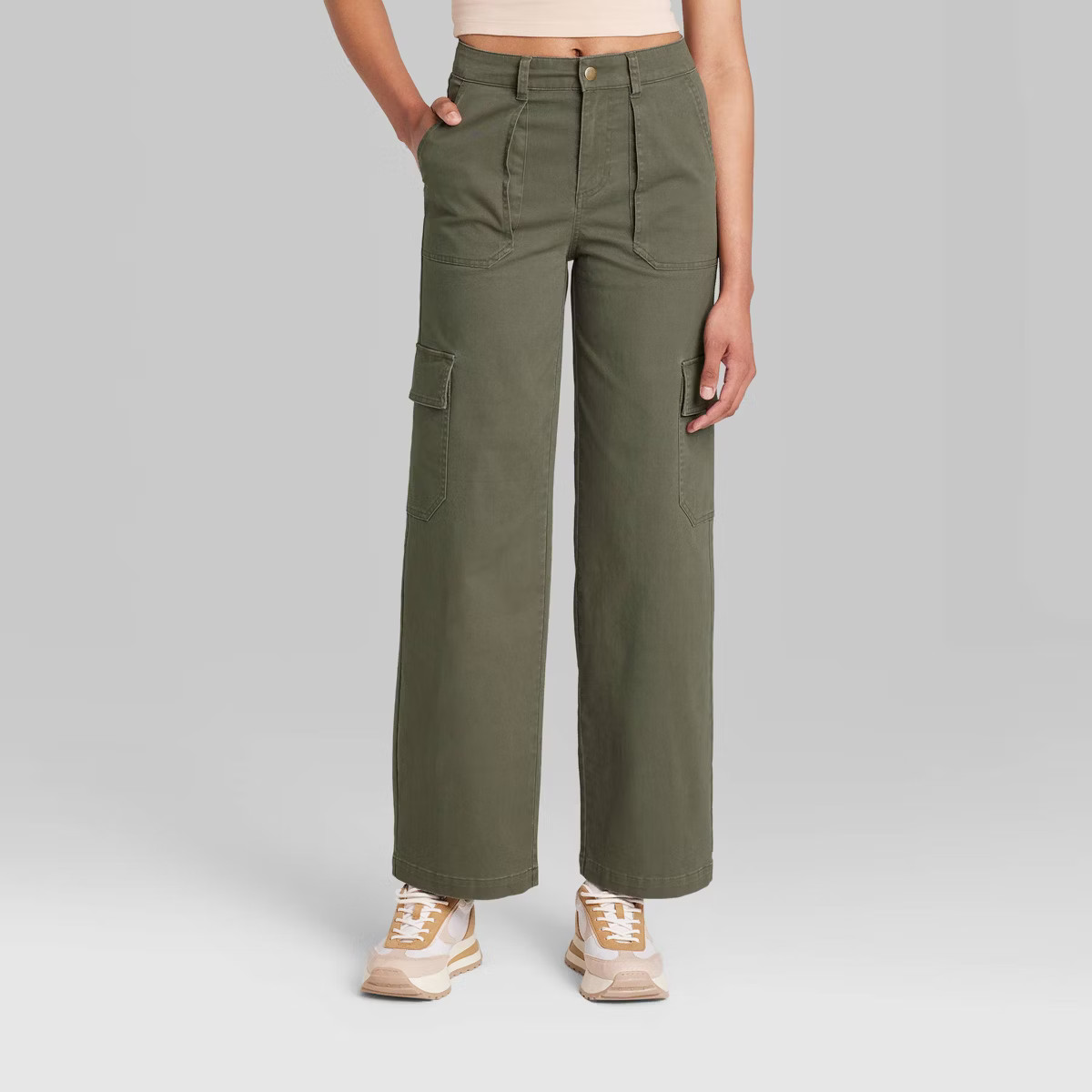 Women's High-Rise Straight Leg Cargo Pants - Wild Fable™ | Target
