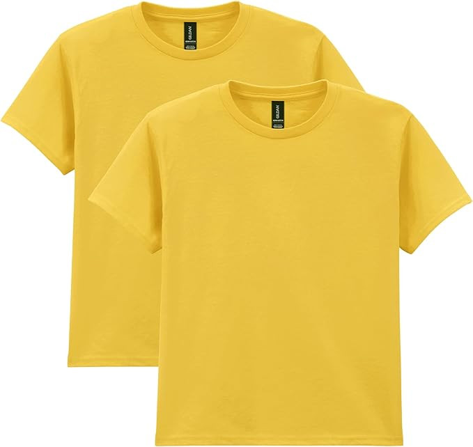 Gildan Youth Heavy Cotton T-Shirt, Style G5000B, 2-Pack | Amazon (US)