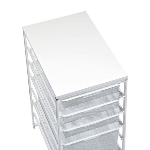Narrow New Melamine Top White | The Container Store