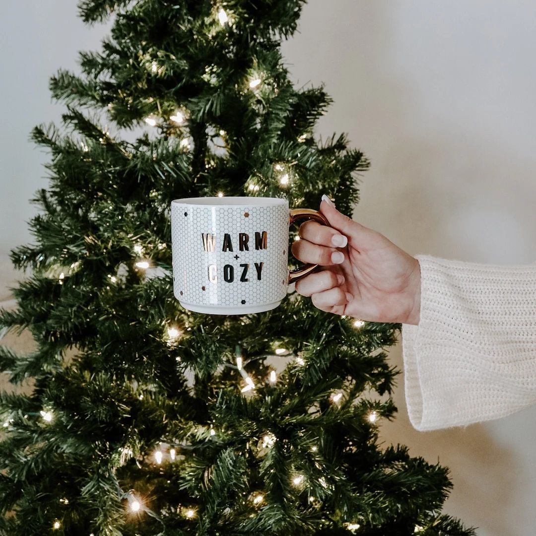 Warm  Cozy Tile Coffee Mug  Christmas Coffee Mug  Holiday - Etsy | Etsy (US)
