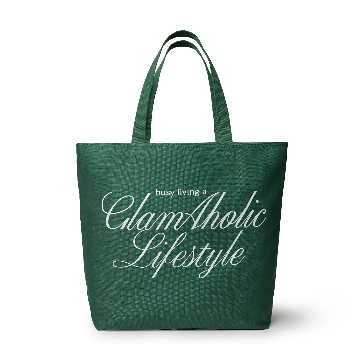 BUSY LIVING CANVAS TOTE - GREEN | Glam-Aholic Lifestyle