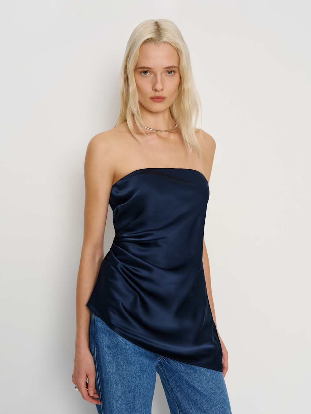 Quinley Silk Top | Reformation (Global)