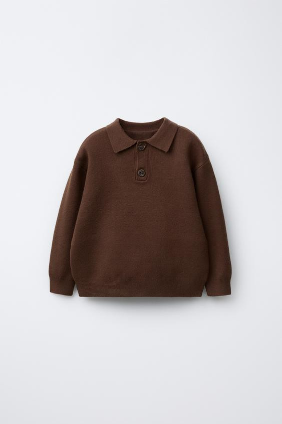 KNIT POLO SWEATER | Zara US
