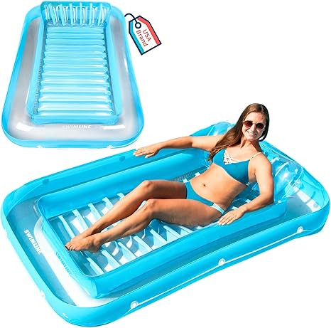 SWIMLINE Original Suntan Tub Series Classic Inflatable Tanning Float Floating Lounge | Personal T... | Amazon (US)
