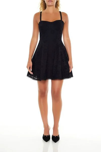 Floral Eyelet Bustier Mini Dress | Forever 21