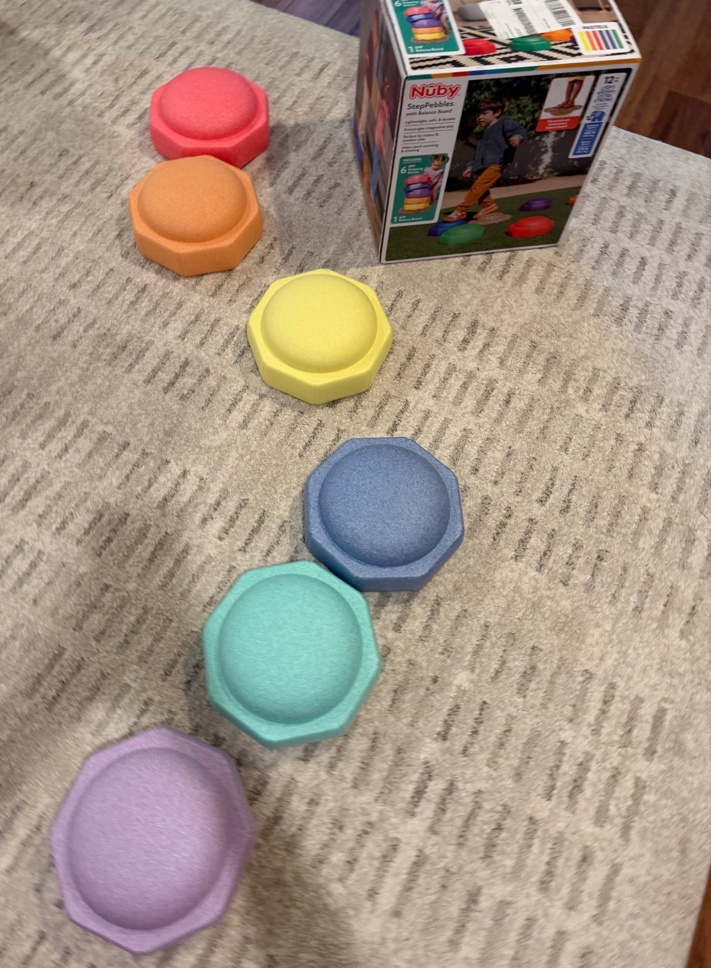 #ad This has been a recent hit in our home! These @nuby StepPebbles are such a great way to get your littles moving & building great motor skills 🌈🧠💪🏼  Love the pastel color set we got & it also comes with a FREE balance board! 🤸‍♀️❤️🧡💛💚💙💜  #nuby @nubyusa #LTKmom #LTKfun #LTKmotorskills #LTKtoys #LTKsteppingstones #LTKsteppebbles #LTKnuby #LTKtoddler #LTKtoddlerfav

#LTKmomlife #LTKActive #LTKKids