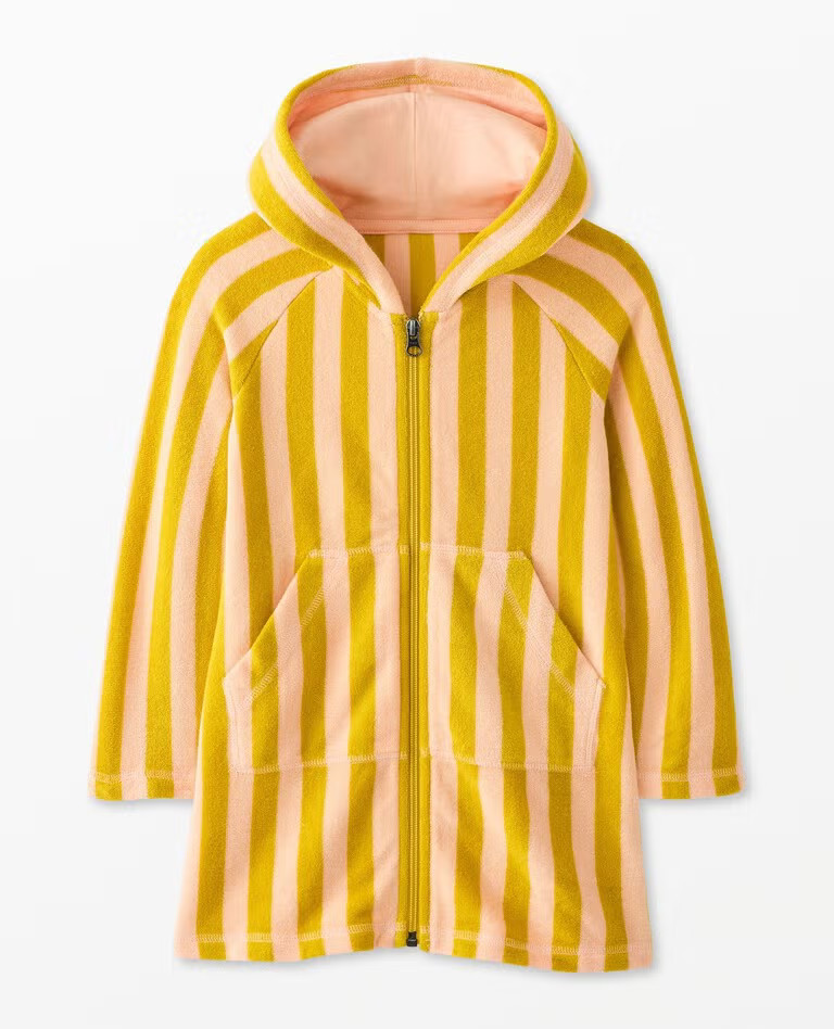 Long Sleeve Loop Terry Hoodie Cover Up | Hanna Andersson