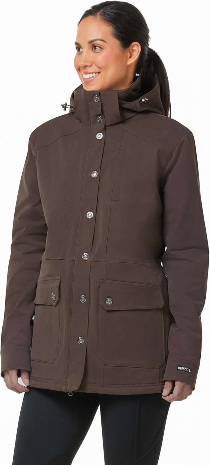 Kerrits Women's Winter Workhorse Barn Jacket – Sturdy, Stretch Canvas Equestrian Coat with Quil... | Amazon (US)