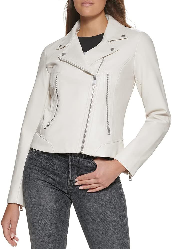 Levi's Women's Faux Leather Asymmetrical Moto Jacket | Amazon (US)