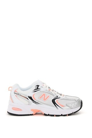 NEW BALANCE LIFESTYLE 530 SNEAKERS 4,5 White, Pink, Silver Technical, Faux leather | Residenza725 US