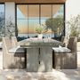 San Clemente Outdoor Grey Teak Rectangular Dining Table | Williams-Sonoma