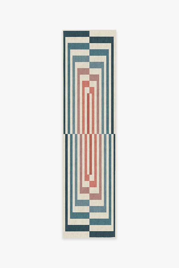 Jonathan Adler Op Art Teal Rug | Ruggable | Ruggable