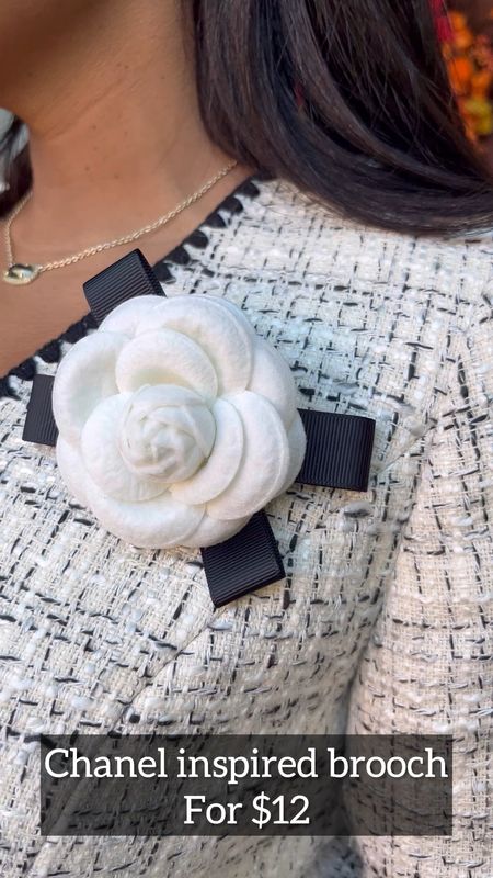 Broach - Floral Broach - Rosette Broach - Chanel Inspired - Amazon Fashion - Amazon Finds 

#LTKfindsunder50 #LTKstyletip