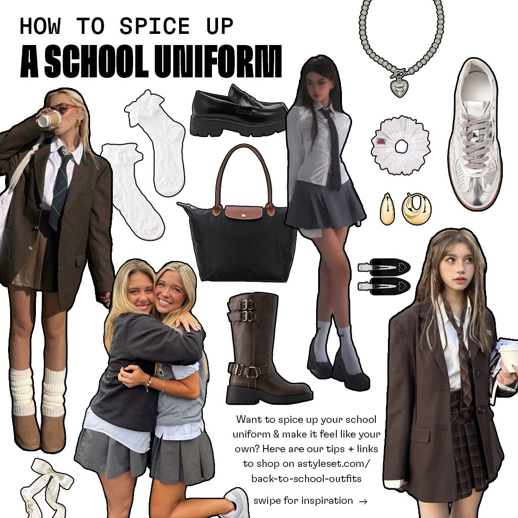 Want to spice up your school uniform & make it feel like your own? Here are our tips + links to shop on astyleset.com/back-to-school-outfits #schooloutfits #schooluniform #fallfashion

#LTKStyleTip #LTKBacktoSchool