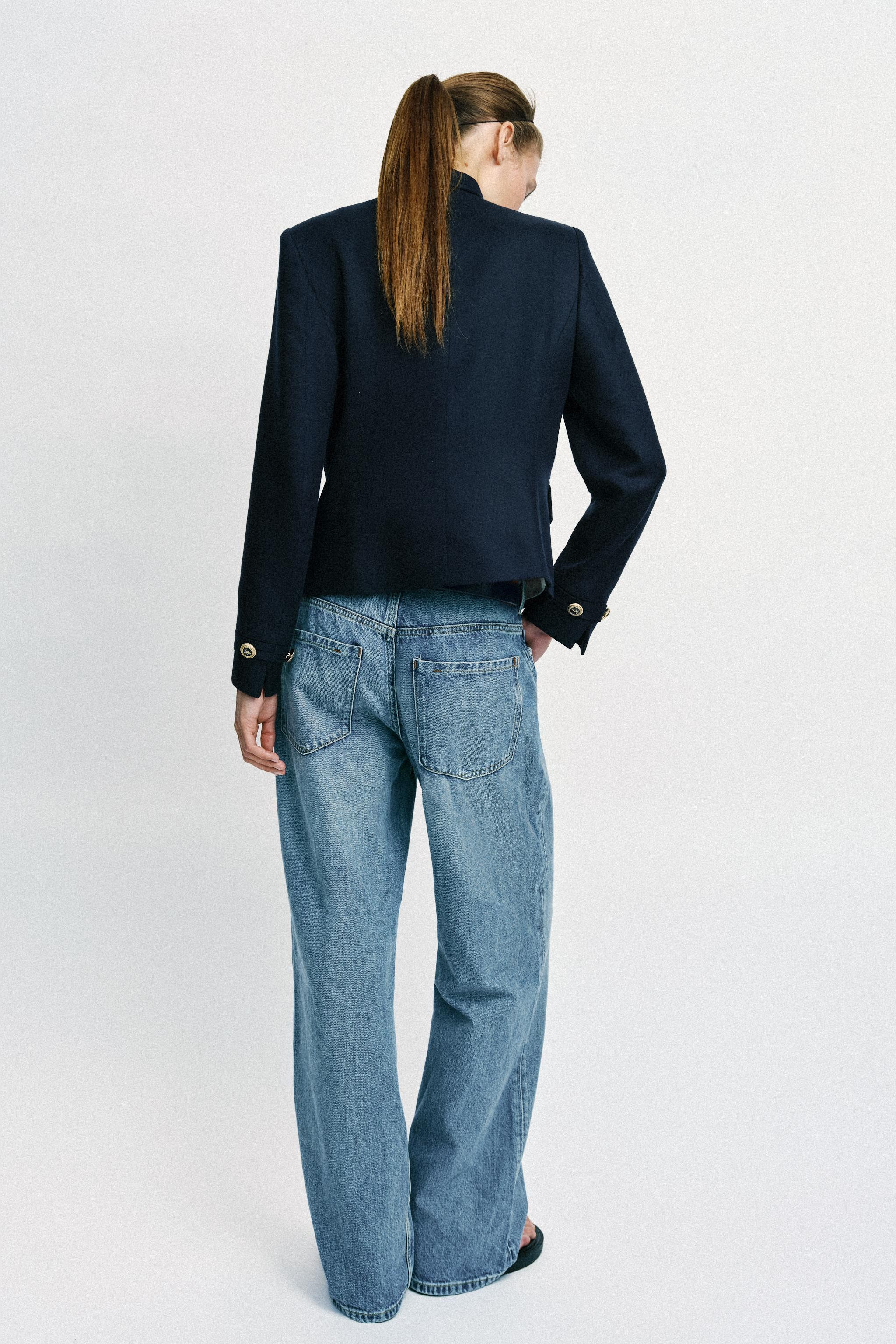 TAILORED BLAZER WITH GOLDEN BUTTON | Zara UK