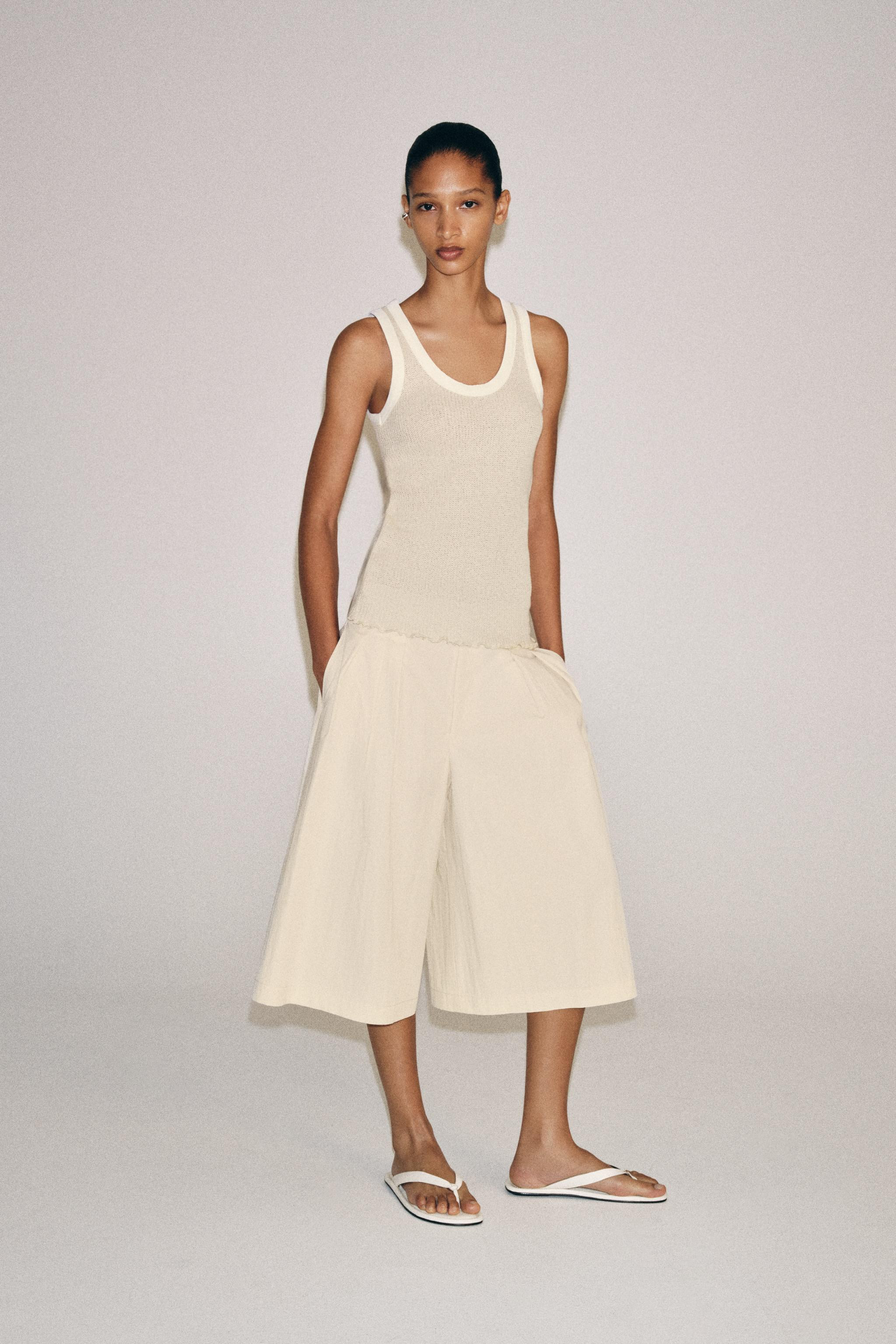 ZW COLLECTION PLEATED BERMUDA SHORTS | Zara AU